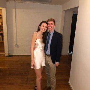 Princess Polly silky slip mini dress champagne